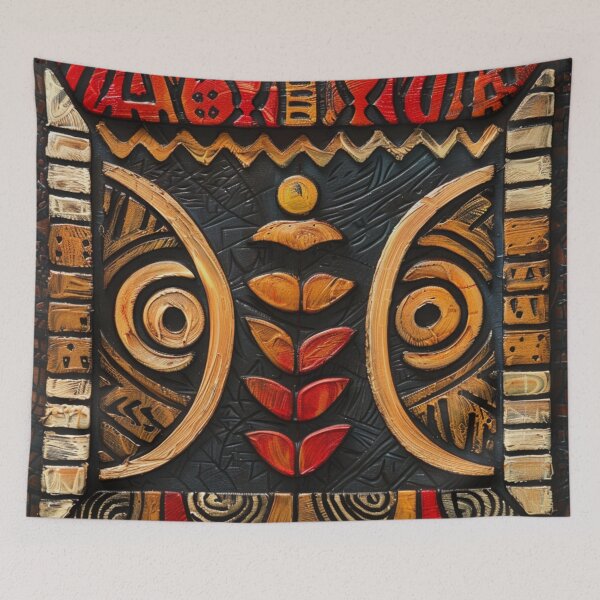 Item preview, Tonga Art Wood Tapa Tribal Owl Bird designed and sold by GrinGalore.