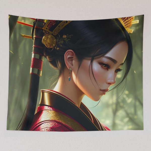Item preview, Exquisite Samurai in Enigmatic Forest designed and sold by Nathan Z..