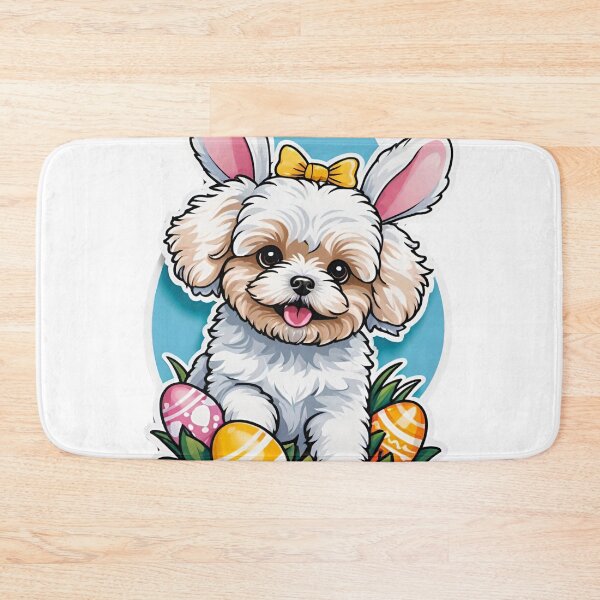 Item preview, maltipoo easter bunny designed and sold by Places On Earth.