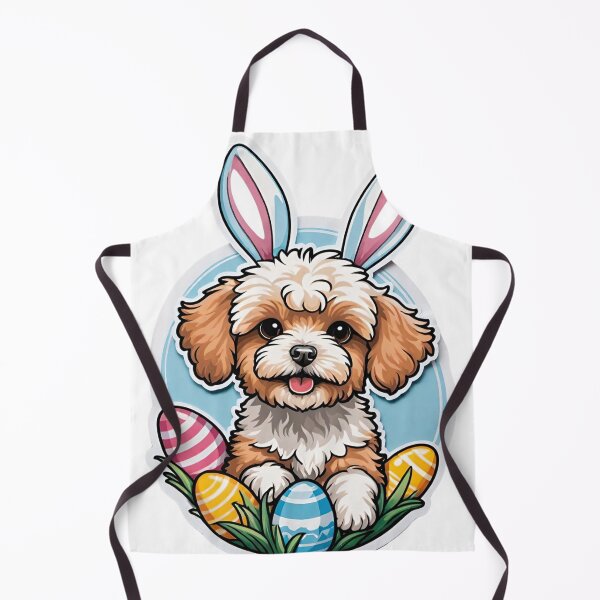Item preview, maltipoo easter bunny egg designed and sold by Places On Earth.