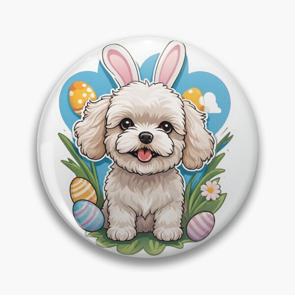 Item preview, maltipoo easter bunny designed and sold by Places On Earth.