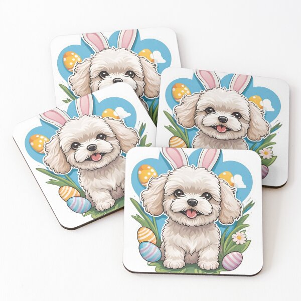 Item preview, maltipoo easter bunny designed and sold by Places On Earth.