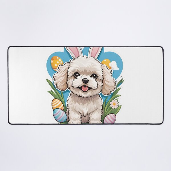 Item preview, maltipoo easter bunny designed and sold by Places On Earth.