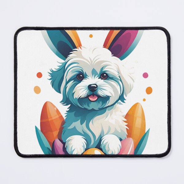 Item preview, maltipoo easter bunny designed and sold by Places On Earth.