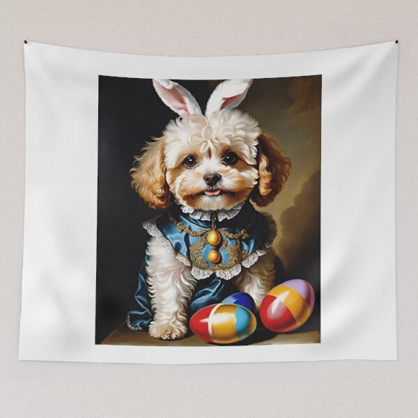 Item preview, maltipoo easter bunny  designed and sold by Places On Earth.