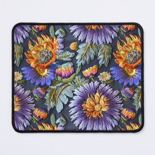 Aperçu de l'œuvre Fleurs d'aster brodées créée et vendue par SimoneBalman.