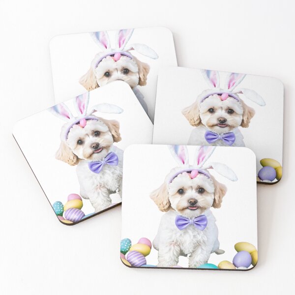 Item preview, maltipoo easter bunny  designed and sold by Places On Earth.