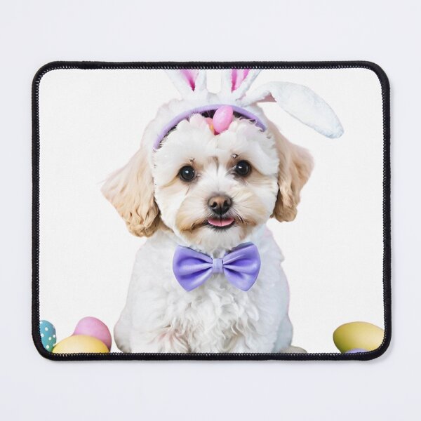 Item preview, maltipoo easter bunny designed and sold by Places On Earth.