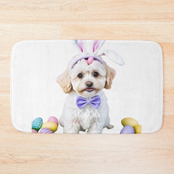Item preview, maltipoo easter bunny  designed and sold by Places On Earth.