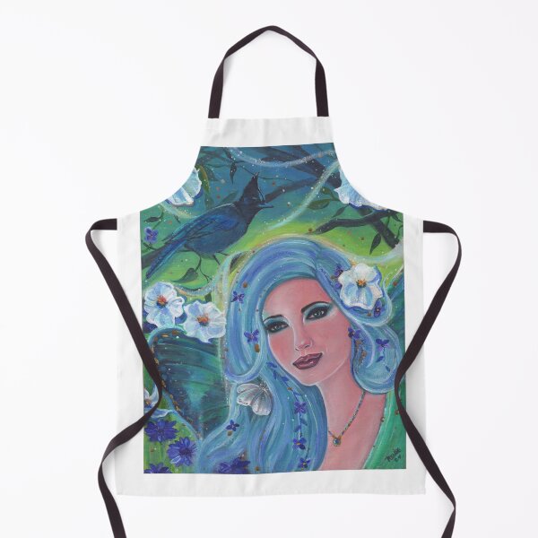 Item preview, Spring Fae with moonflowers and stellar jay by Renee Lavoie designed and sold by Renee Lavoie.