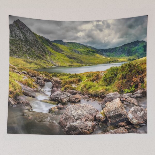 Item preview, Tryfan In The Ogwen Valley Snowdonia  designed and sold by AJEvans.