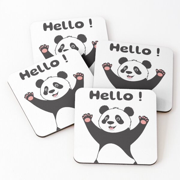 Item preview, Cute panda says Hello! designed and sold by twisted-dot.