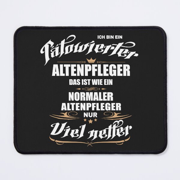 Item preview, Tätowierter Altenpfleger. Lustiger Spruch auf T-Shirt, Sticker, Poster & mehr. Geschenkidee designed and sold by silentcolors.
