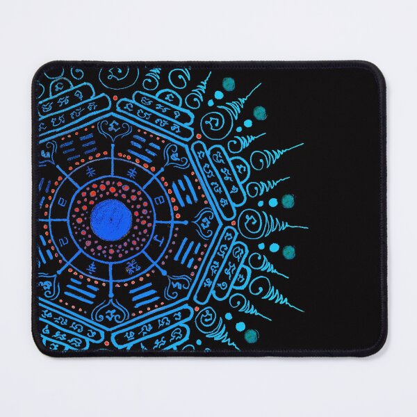 Item preview, Blue of black of 8 directions 8 faces of Round Traditional Thai tattoo designs -sak yant designed and sold by Bspaces.