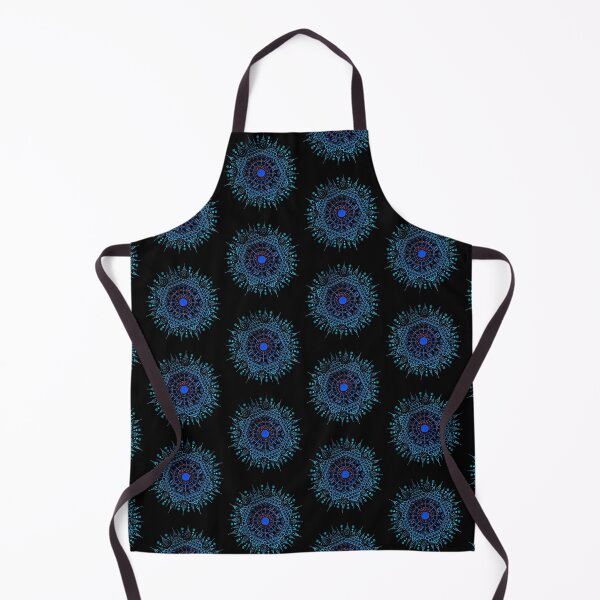 Item preview, Blue of black of 8 directions 8 faces of Round Traditional Thai tattoo designs -sak yant designed and sold by Bspaces.
