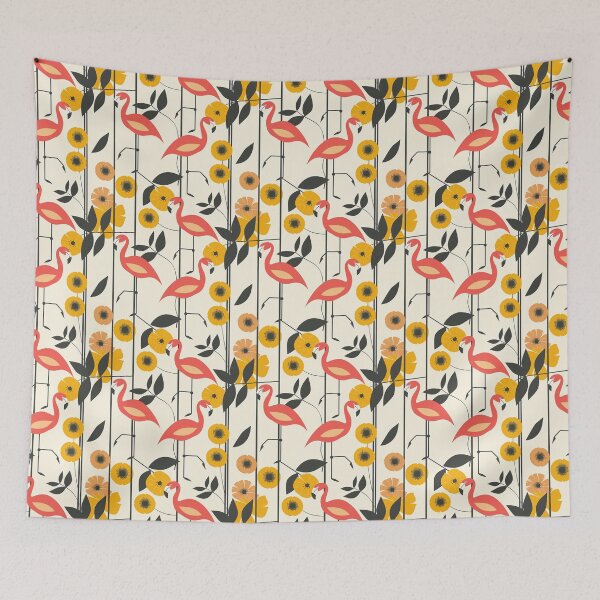 Item preview, Flamingo Print Pattern designed and sold by MadeByBen.