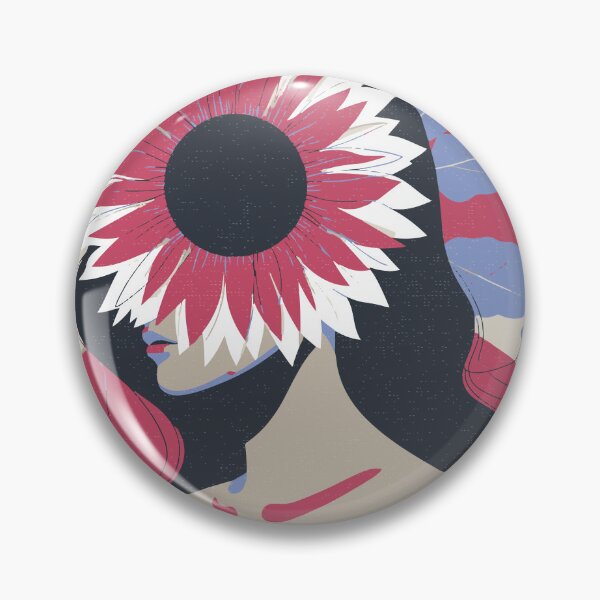 Item preview, Abstract Woman Flower Art, Modern Portrait with flowers, bold aesthetics. designed and sold by Radiant-R-art.