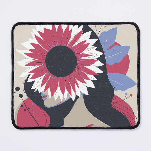 Item preview, Abstract Woman Flower Art, Modern Portrait with flowers, bold aesthetics. designed and sold by Radiant-R-art.