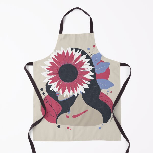 Item preview, Abstract Woman Flower Art, Modern Portrait with flowers, bold aesthetics. designed and sold by Radiant-R-art.