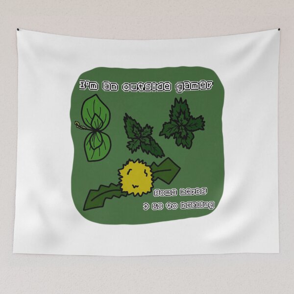 Item preview, I'm an Outside Gamer (Herbs) designed and sold by HugSomeNettles.