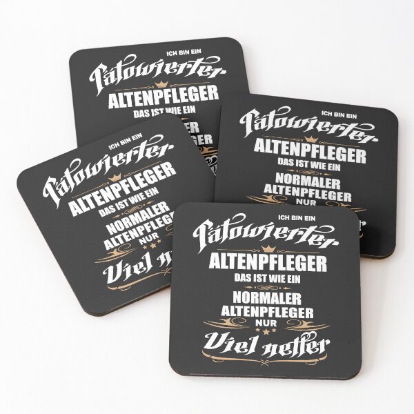 Item preview, Tätowierter Altenpfleger. Lustiger Spruch auf T-Shirt, Sticker, Poster & mehr. Geschenkidee designed and sold by silentcolors.