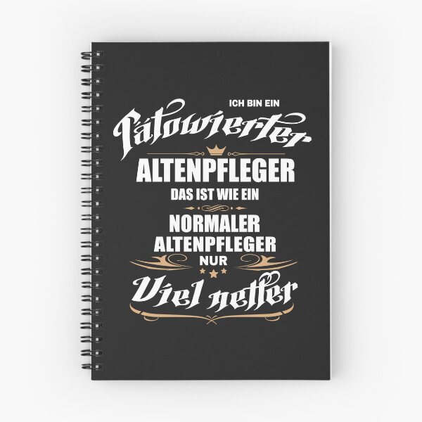 Item preview, Tätowierter Altenpfleger. Lustiger Spruch auf T-Shirt, Sticker, Poster & mehr. Geschenkidee designed and sold by silentcolors.
