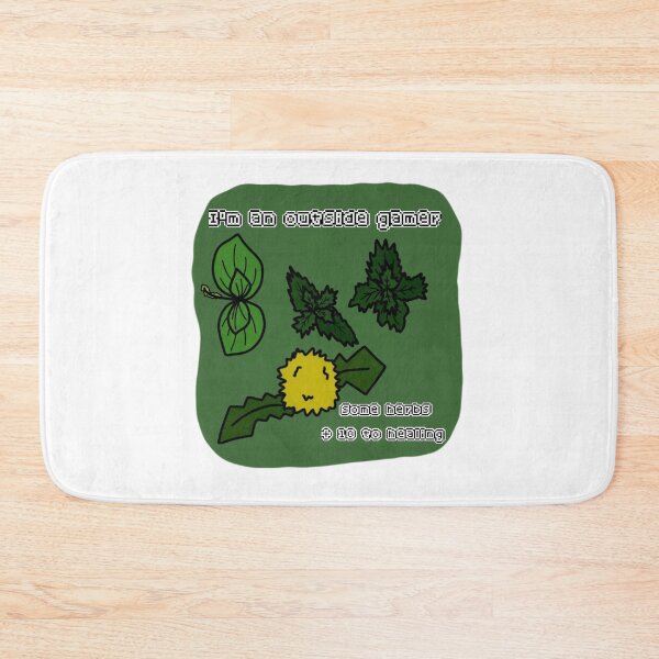 Item preview, I'm an Outside Gamer (Herbs) designed and sold by HugSomeNettles.