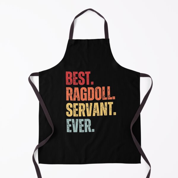 Item preview, Multicolored BEST.RAGDOLL.SERVANT.EVER Distressed Ragdoll Cat Design designed and sold by CanvasThread.