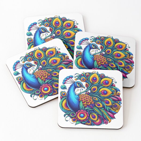 Item preview, Funny animal peacock emblem  designed and sold by Expressions-Sel.