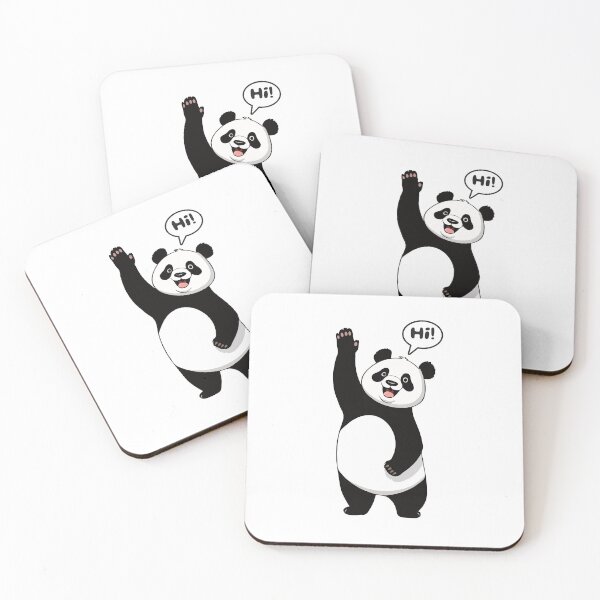 Item preview, Cute panda says Hi! designed and sold by twisted-dot.