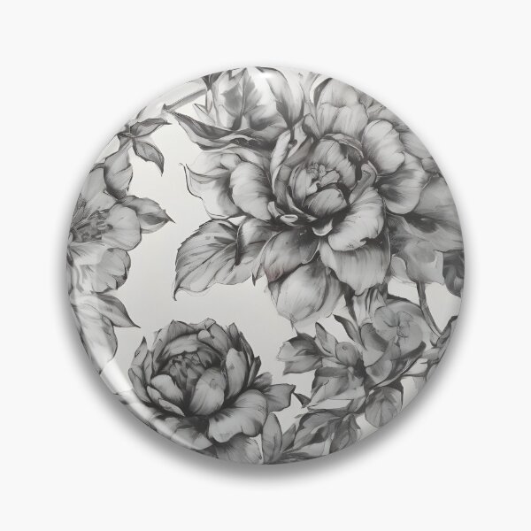 Item preview, Black & White Floral designed and sold by Dunc Ebedes.