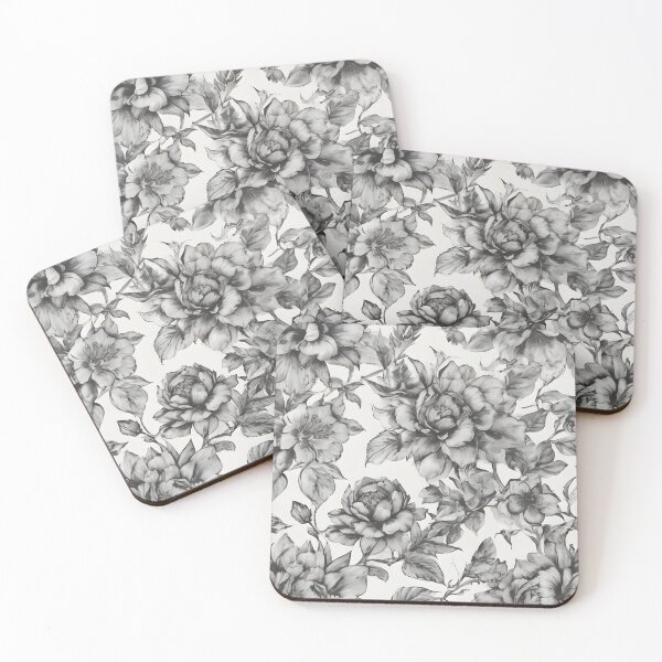 Artikelvorschau, Black & White Floral entworfen und verkauft von Dunc Ebedes.