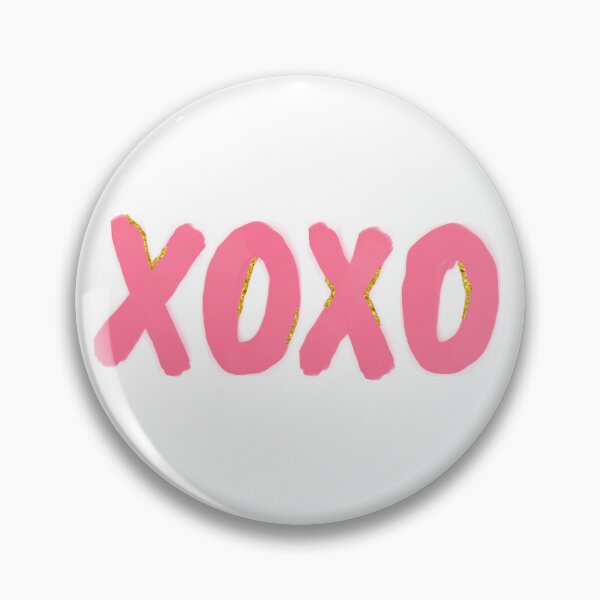 Artikelvorschau, Pink und Gold Preppy xoxo entworfen und verkauft von Preppy Aesthetic Designs.