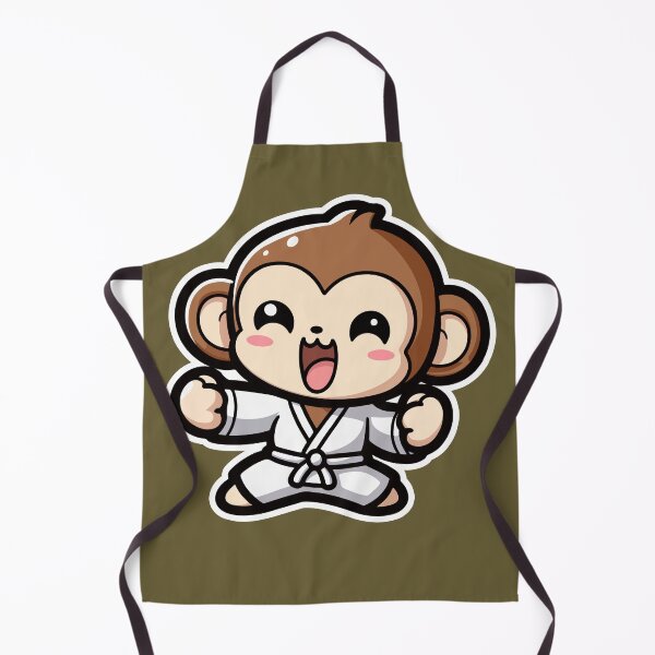 Item preview, Kawaii Cute Karate Monkey 4 | Pets and Animals for Men and Women t-shirt designed and sold by panchiTWO.