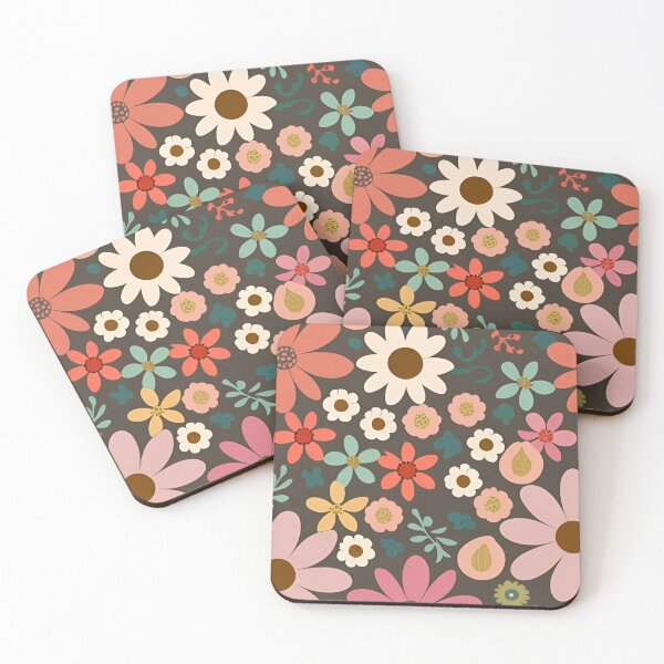 Item preview, Fall Blooms pattern background designed and sold by spoo-art.