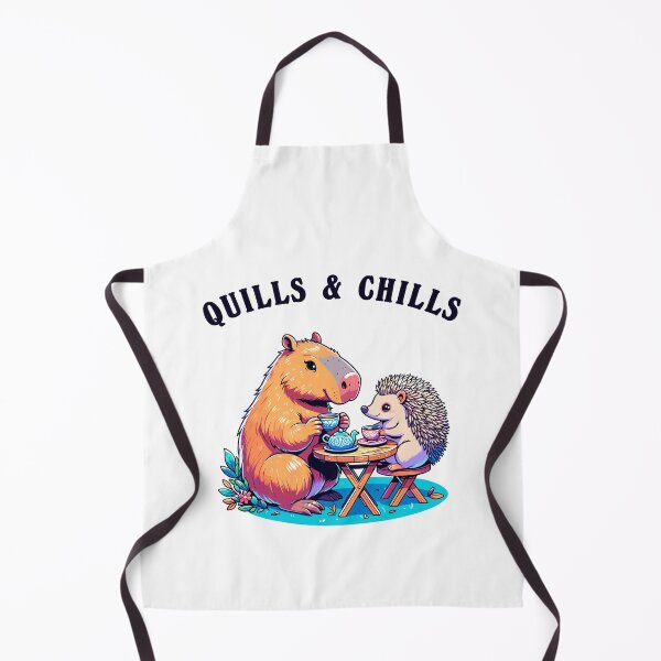 Item preview, Capybara And A Hedgehog With Tea Quills And Chills designed and sold by CosyTeal.