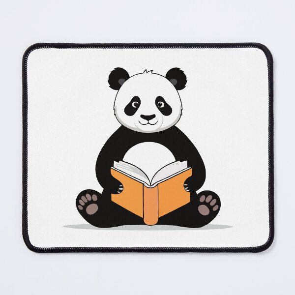 Item preview, Cute panda reading a book. designed and sold by twisted-dot.