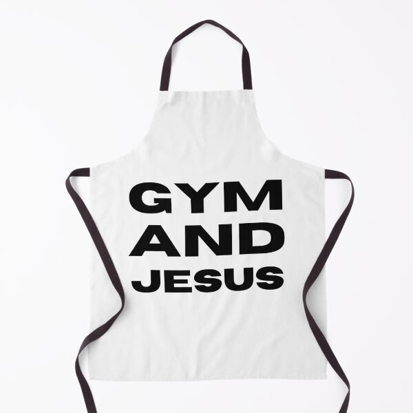 Item preview, Gym And Jesus Funny Fitness Gym Lover designed and sold by DashBliss.