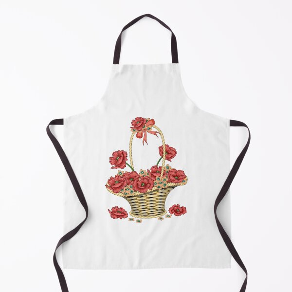 Aperçu de l'œuvre Panier Floral - Fleurs de Pavot créée et vendue par Ayesha Saleem.