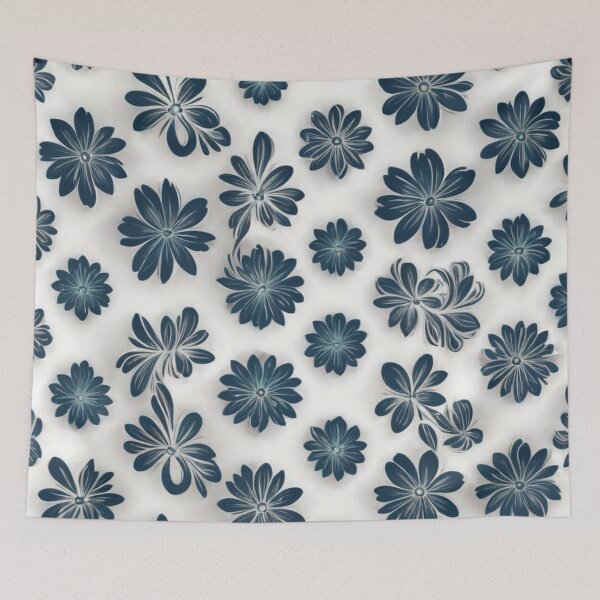Item preview, Blue Floral Pattern designed and sold by Dunc Ebedes.