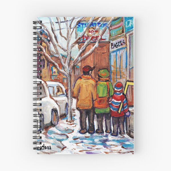 Item preview, ORIGINAL MONTREAL STREET SCENE PAINTINGS FOR SALE WINTER IN THE CITY RUE ST VIATEUR CAROLE SPANDAU  designed and sold by Carole  Spandau.