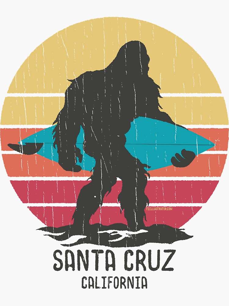 Surfing Bigfoot Santa Cruz California