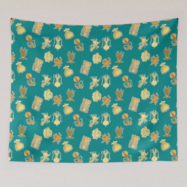 Item preview, Sea Spirit: Octo-Love for the Ocean: Pattern with Octopus on Dark Turquoise Background designed and sold by IraNiva.