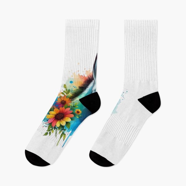 Artikelvorschau, Ein wunderschöner Esel mit buntem Hintergrund mit Blättern und Blumen entworfen und verkauft von Marcoshop10.