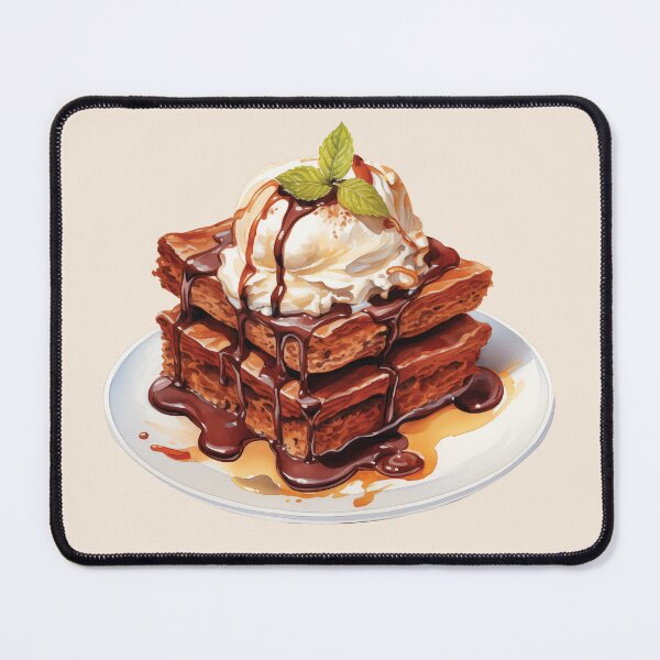 Item preview, Chocolate Fudge Brownie and Vanilla Ice Cream designed and sold by Alicia Chee.
