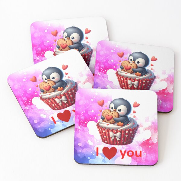 Item preview, I  love you Penguin designed and sold by ShazMarie-TM.