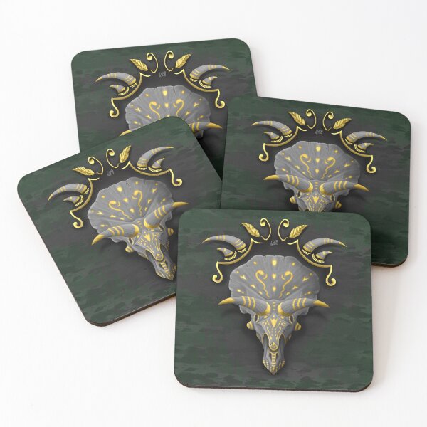 Item preview, Golden Triceratops designed and sold by trazusarts.
