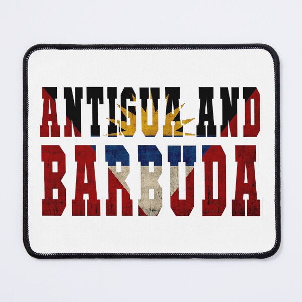 Item preview, Antigua and Barbuda Country Flag Typography designed and sold by TravelWish.