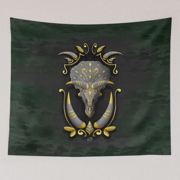 Item preview, Golden Triceratops designed and sold by trazusarts.