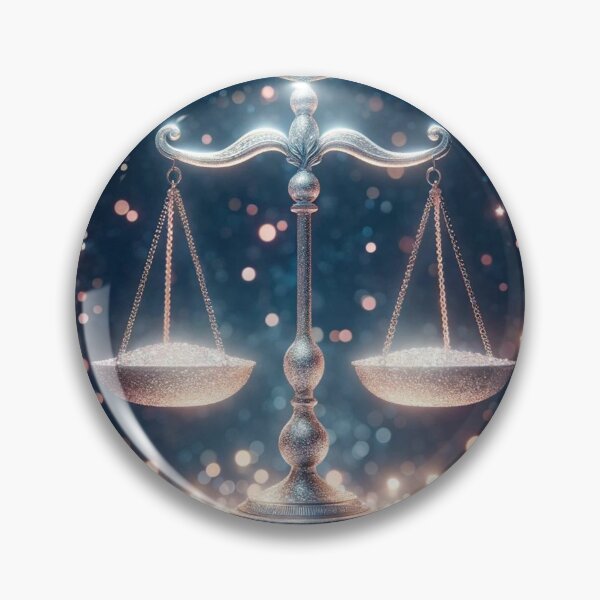 Item preview, Libra Zodiac sign with glitter designed and sold by ZodiBlend.